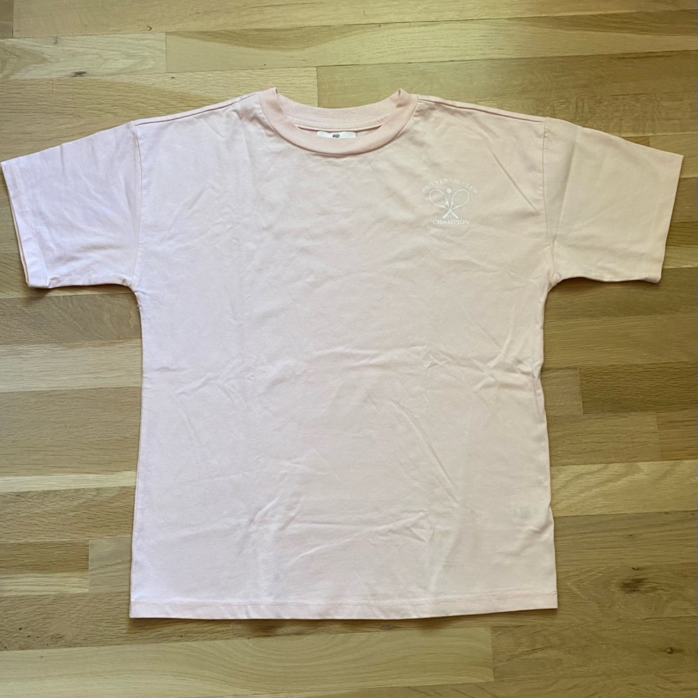 Light pink tennis club t shirt